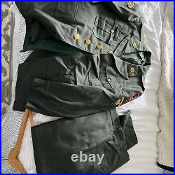 WW2 US Army Air Forces Medical Dress Uniform Jacket & Pants USED