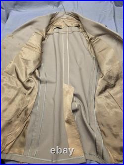 WW2 US Army Air Forces Officer Jacket STERLING Pilot Wings Patch Summer Khaki