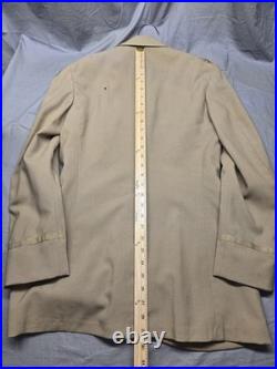 WW2 US Army Air Forces Officer Jacket STERLING Pilot Wings Patch Summer Khaki