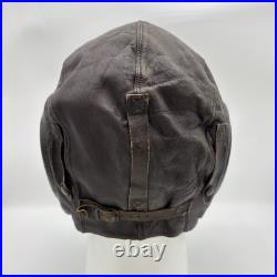 WW2 US Army Air Forces Pilot Leather A-11 Helmet Aviator Cap Fox Chase