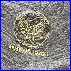 WW2 US Army Air Forces Pilot Leather A-11 Helmet Aviator Cap Fox Chase