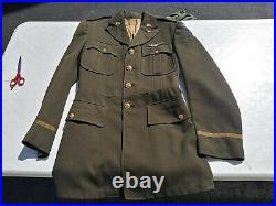 WW2 US Army Air Forces Pilot Officer's Tunic Approx. Size 38-40 Named