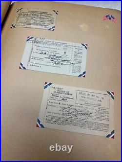 WW2 US Army Air Forces Scrapbook Pictures, Cards, News Clippings, Certificates