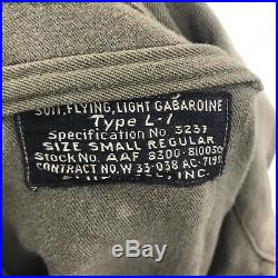 WW2 US Army Air Forces Type L-1 Light Gaberdine Flight Suit