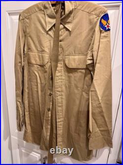 WW2 US Army Air Forces (USAAF) Unfiorm Ike Jacket, Pants, Belt, Tie, 2 Shirts