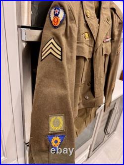 WW2 US Army Air Forces (USAAF) Unfiorm Ike Jacket, Pants, Belt, Tie, 2 Shirts
