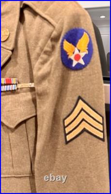 WW2 US Army Air Forces (USAAF) Unfiorm Ike Jacket, Pants, Belt, Tie, 2 Shirts