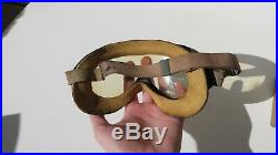 WW2 US Army Military AIR FORCE B-8 Flight Flying Goggles No. 3200 Polaroid