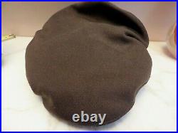 WW2 US Officer Visor Cap Hat Army Corp Air Force Crusher Pilot Size 7 Bancroft