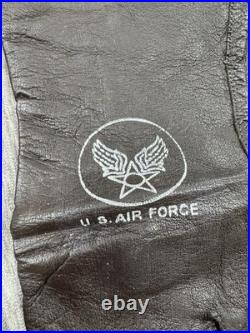 WW2 USAAF Type B-3A Leather Flying Gloves Size 9 US Army Air Force Original