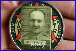 WW2 USAAF US Army Air Force ID Photo Badge I. S. D Officer MAT CTR Original WWII