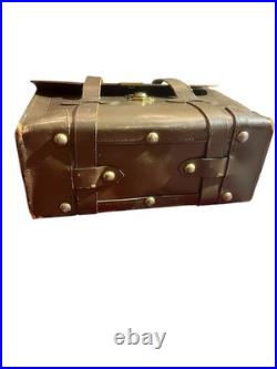 WW2 Vintage Leather US Army Air Force Navigational Briefcase