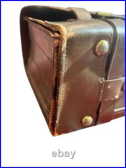 WW2 Vintage Leather US Army Air Force Navigational Briefcase