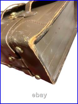 WW2 Vintage Leather US Army Air Force Navigational Briefcase