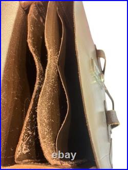 WW2 Vintage Leather US Army Air Force Navigational Briefcase