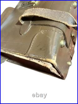 WW2 Vintage Leather US Army Air Force Navigational Briefcase