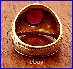 WW2 Vintage US Army Air Forces Pilot 10K Gold Ring Size 11 Pilot Officer Ring