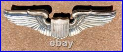 WW2 WWII Military USAAF US Army Air Force Sterling Silver 3 Pilots Wings