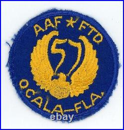 WW2 WWII US AAF 57th Army Air Force Flight Training Detachment Ocala FL ONLY ONE