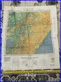 WW2 WWII US Army Air Force Silk Pilot Escape Map 1943 Harbin Spassk-Dal'niy Asia