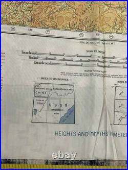 WW2 WWII US Army Air Force Silk Pilot Escape Map 1943 Harbin Spassk-Dal'niy Asia