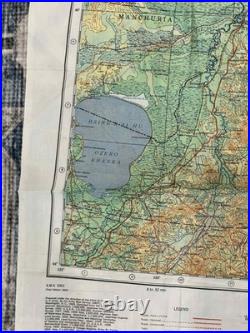 WW2 WWII US Army Air Force Silk Pilot Escape Map 1943 Harbin Spassk-Dal'niy Asia