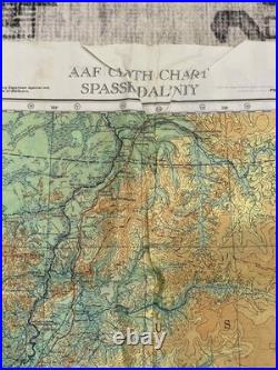 WW2 WWII US Army Air Force Silk Pilot Escape Map 1943 Harbin Spassk-Dal'niy Asia