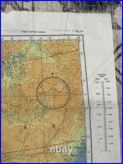 WW2 WWII US Army Air Force Silk Pilot Escape Map 1943 Harbin Spassk-Dal'niy Asia