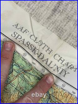 WW2 WWII US Army Air Force Silk Pilot Escape Map 1943 Harbin Spassk-Dal'niy Asia