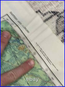 WW2 WWII US Army Air Force Silk Pilot Escape Map 1943 Harbin Spassk-Dal'niy Asia