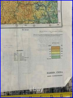 WW2 WWII US Army Air Force Silk Pilot Escape Map 1943 Harbin Spassk-Dal'niy Asia