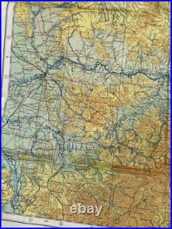 WW2 WWII US Army Air Force Silk Pilot Escape Map 1943 Harbin Spassk-Dal'niy Asia