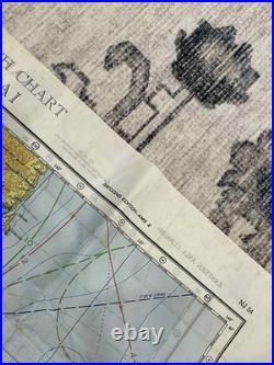 WW2 WWII US Army Air Force Silk Pilot Escape Map 1943 Kanazawa & Sendai JAPAN