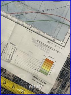 WW2 WWII US Army Air Force Silk Pilot Escape Map 1943 Kanazawa & Sendai JAPAN