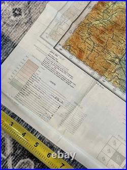WW2 WWII US Army Air Force Silk Pilot Escape Map 1943 Kanazawa & Sendai JAPAN