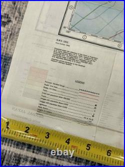 WW2 WWII US Army Air Force Silk Pilot Escape Map 1943 Kanazawa & Sendai JAPAN