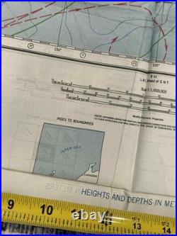 WW2 WWII US Army Air Force Silk Pilot Escape Map 1943 Kanazawa & Sendai JAPAN