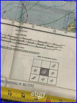 WW2 WWII US Army Air Force Silk Pilot Escape Map 1943 Kanazawa & Sendai JAPAN