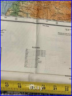 WW2 WWII US Army Air Force Silk Pilot Escape Map 1943 Kanazawa & Sendai JAPAN