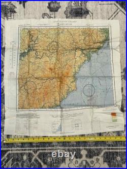 WW2 WWII US Army Air Force Silk Pilot Escape Map 1943 Keijo Japan Vladivostok