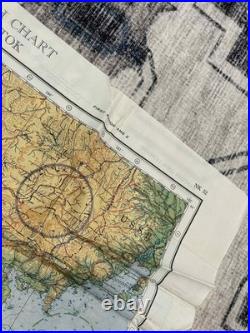 WW2 WWII US Army Air Force Silk Pilot Escape Map 1943 Keijo Japan Vladivostok