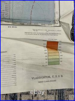 WW2 WWII US Army Air Force Silk Pilot Escape Map 1943 Keijo Japan Vladivostok