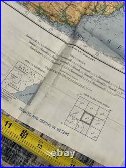 WW2 WWII US Army Air Force Silk Pilot Escape Map 1943 Keijo Japan Vladivostok