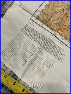 WW2 WWII US Army Air Force Silk Pilot Escape Map 1943 Keijo Japan Vladivostok