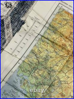 WW2 WWII US Army Air Force Silk Pilot Escape Map 1943 Keijo Japan Vladivostok