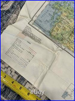 WW2 WWII US Army Air Force Silk Pilot Escape Map 1943 Keijo Japan Vladivostok