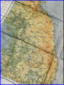WW2 WWII US Army Air Force Silk Pilot Escape Map 1943 Keijo Japan Vladivostok