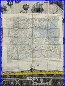 WW2 WWII US Army Air Force Silk Pilot Escape Map 1944 Peking & Ryojun CHINA CBI