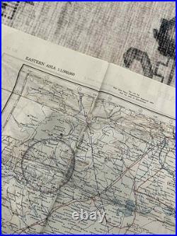 WW2 WWII US Army Air Force Silk Pilot Escape Map 1944 Peking & Ryojun CHINA CBI