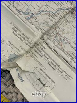 WW2 WWII US Army Air Force Silk Pilot Escape Map 1944 Peking & Ryojun CHINA CBI